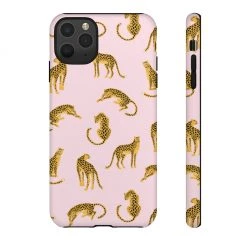Printify Accessories Pink Leopards Tough Phone Case