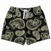Subliminator Black & Bone Paisley Fleece Shorts 1 Subliminator Black & Bone Paisley Fleece Shorts