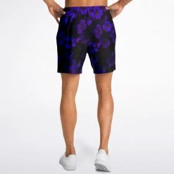 Subliminator Midnight Purple Flower Fleece Shorts 17 Subliminator Midnight Purple Flower Fleece Shorts