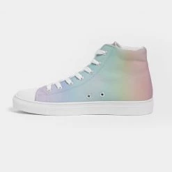 Harlow & Lloyd Shoes Soft Rainbow Men's Hightop Canvas Shoe 16 Harlow & Lloyd Shoes Soft Rainbow Men's Hightop Canvas Shoe