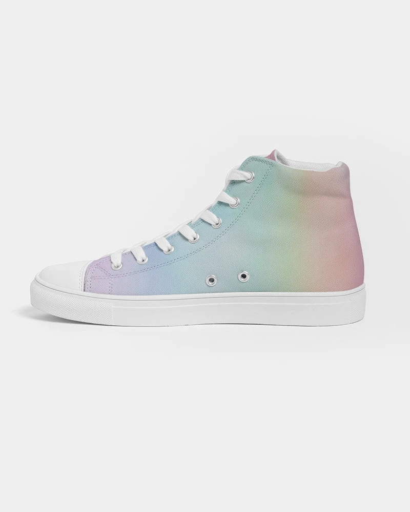 Harlow & Lloyd Shoes Soft Rainbow Men's Hightop Canvas Shoe 9 Harlow & Lloyd Shoes Soft Rainbow Men's Hightop Canvas Shoe