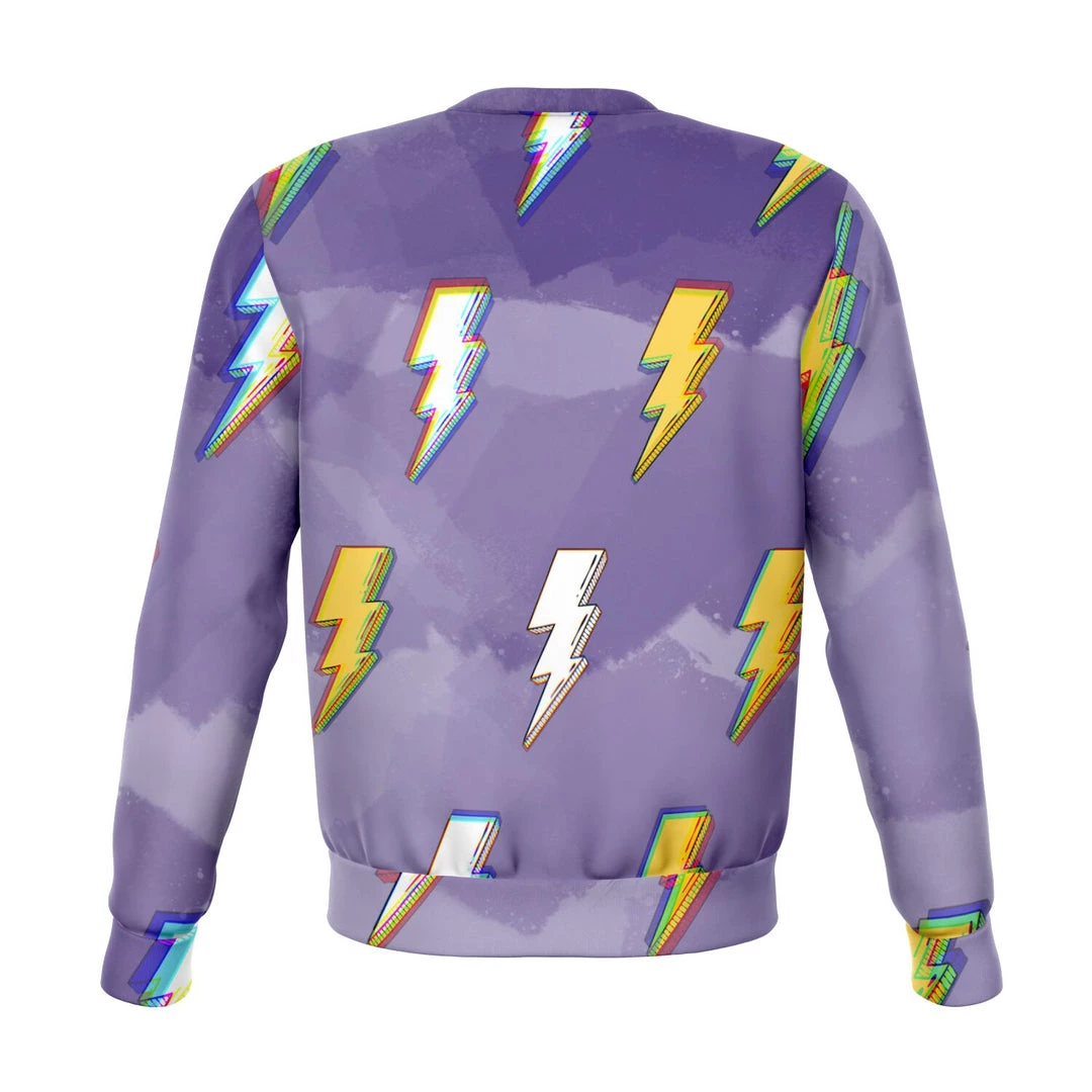 Subliminator Sweatshirts & Pullovers Lightning Bolt Unisex Fleece Sweatshirt 10 Subliminator Sweatshirts & Pullovers Lightning Bolt Unisex Fleece Sweatshirt