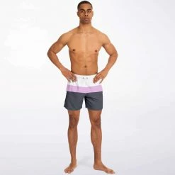 Subliminator Charcoal Pink Swim Shorts