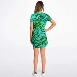 Subliminator Neon Green Leopard T Shirt Dress 21 Subliminator Neon Green Leopard T Shirt Dress