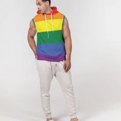 Harlow & Lloyd Hoodies Rainbow Pride Premium Heavyweight Sleeveless Hoodie 15 Harlow & Lloyd Hoodies Rainbow Pride Premium Heavyweight Sleeveless Hoodie