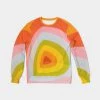 Harlow & Lloyd Orange Vortex Men's French Terry Pullover Sweatshirt