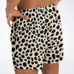 Subliminator Men Cheetah Print Swim Shorts