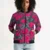 Harlow & Lloyd Dark Vintage Roses Women's Bomber Jacket
