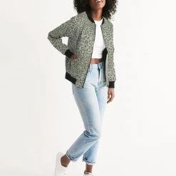 Harlow & Lloyd Jackets Soldier Camo Women's Bomber Jacket