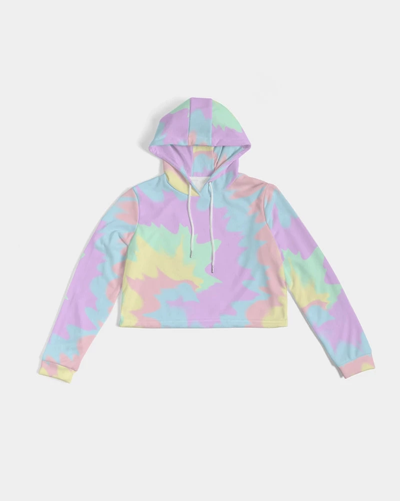 Harlow & Lloyd Hoodies Pastel Smash Tie Dye Women's Cropped Hoodie 9 Harlow & Lloyd Hoodies Pastel Smash Tie Dye Women's Cropped Hoodie