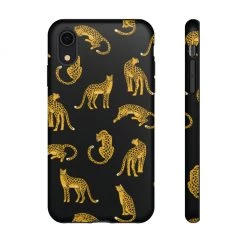 Printify Black Leopards Tough Phone Case