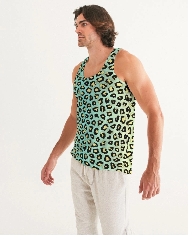 Harlow & Lloyd Spearmint Banana Leopard Print Men's Tank T Shirts & Tanks 4 Harlow & Lloyd Spearmint Banana Leopard Print Men's Tank T Shirts & Tanks
