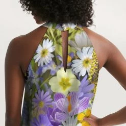 Harlow & Lloyd Spring Flowers Women's Halter Dress