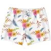Subliminator White Summer Floral Swim Shorts 1 Subliminator White Summer Floral Swim Shorts