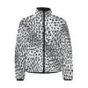 Harlow & Lloyd Jackets Black & White Leopard Men's Lightweight Puffer Jacket