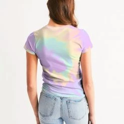 Harlow & Lloyd Lilac Mint Tie Dye Women's Tee T Shirts & Tanks 14 Harlow & Lloyd Lilac Mint Tie Dye Women's Tee T Shirts & Tanks