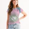 Harlow & Lloyd Ocean Coral Tie Dye Women's Tee 2 Harlow & Lloyd Ocean Coral Tie Dye Women's Tee