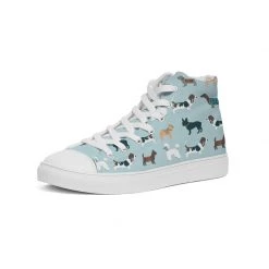 Harlow & Lloyd Dog Pawty Women's Hightop Canvas Shoe Shoes
