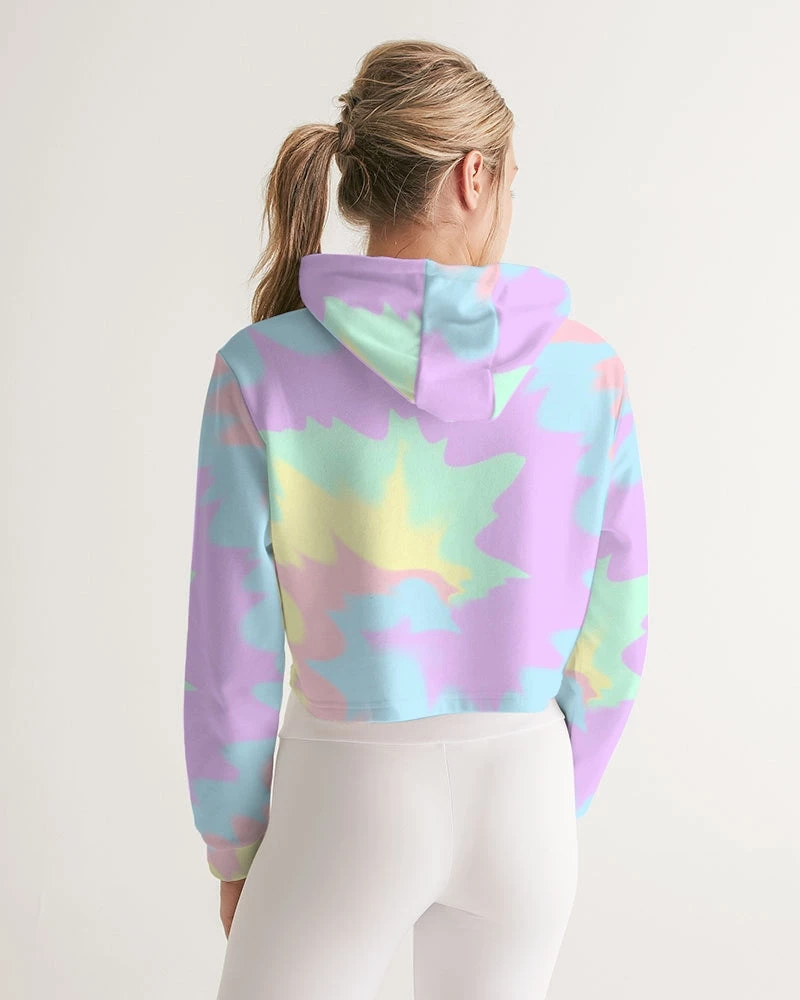 Harlow & Lloyd Hoodies Pastel Smash Tie Dye Women's Cropped Hoodie 7 Harlow & Lloyd Hoodies Pastel Smash Tie Dye Women's Cropped Hoodie