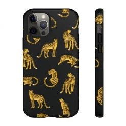 Printify Black Leopards Tough Phone Case