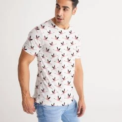 Harlow & Lloyd Flying Flamingos Men's Tee T Shirts & Tanks