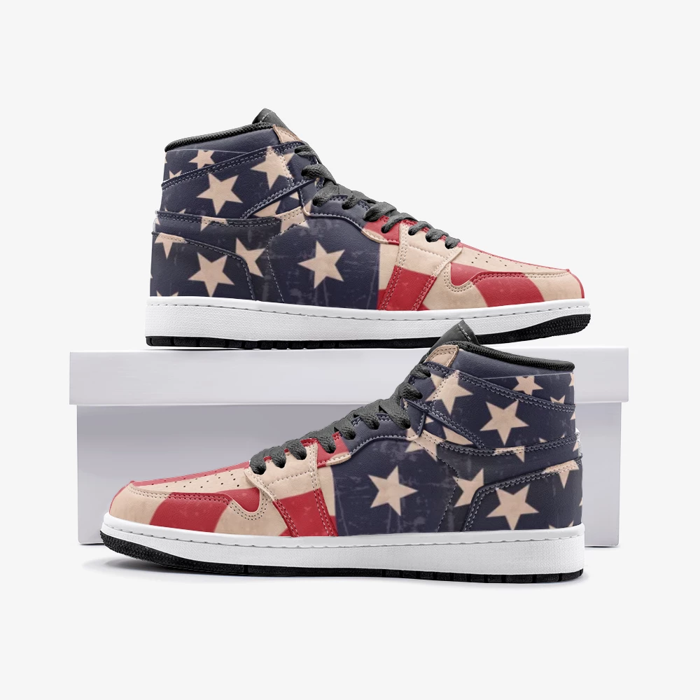 Harlow & Lloyd Vintage USA Flag Sneakers Shoes 3 Harlow & Lloyd Vintage USA Flag Sneakers Shoes