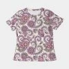 Harlow & Lloyd T Shirts & Tanks Purple Cream Paisley Women's Tee