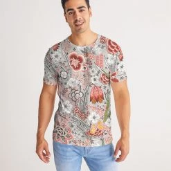 Harlow & Lloyd Blood Orange Floral Men's Tee