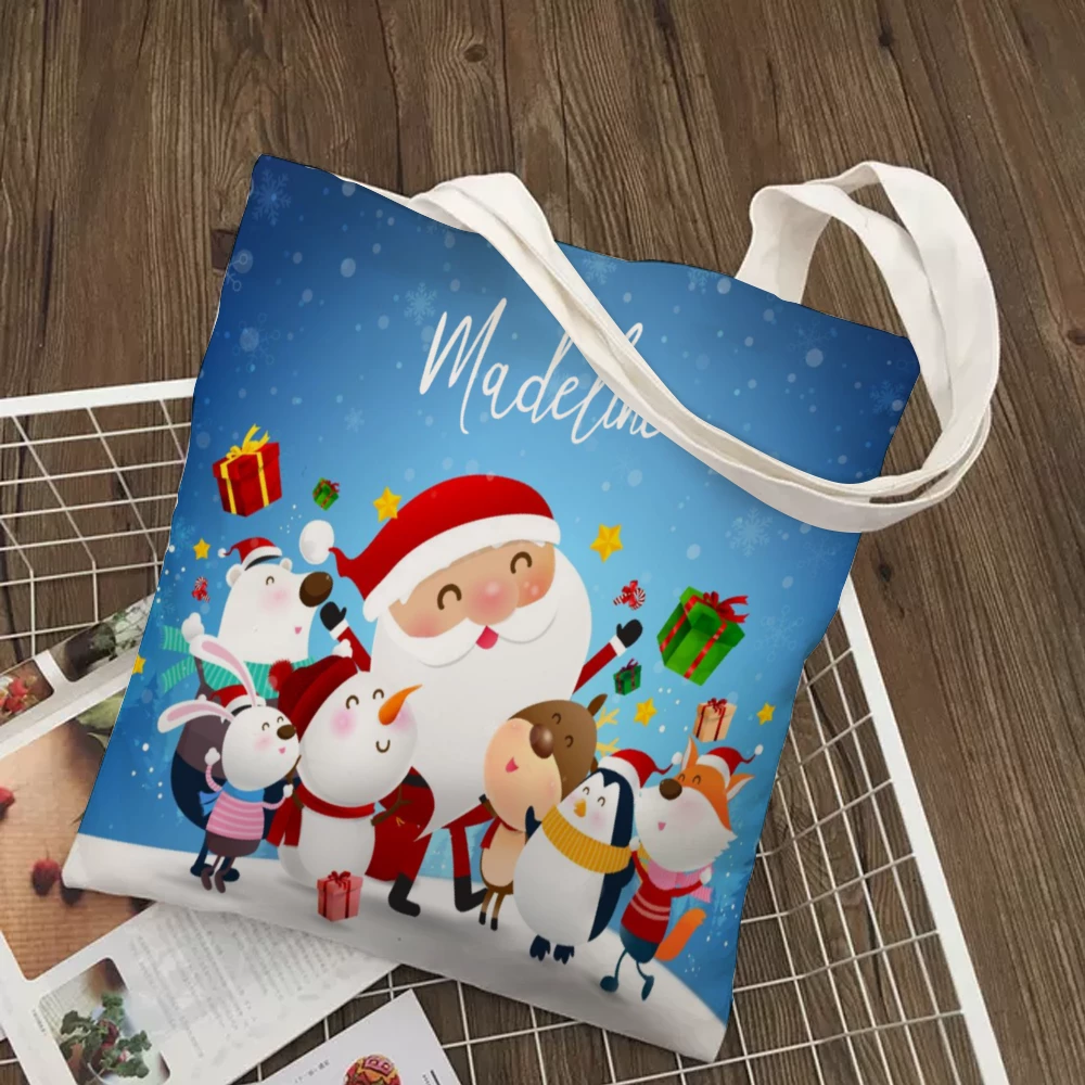 ThisNew Personalized Christmas Tote With Inner Zip Pocket 4 ThisNew Personalized Christmas Tote With Inner Zip Pocket