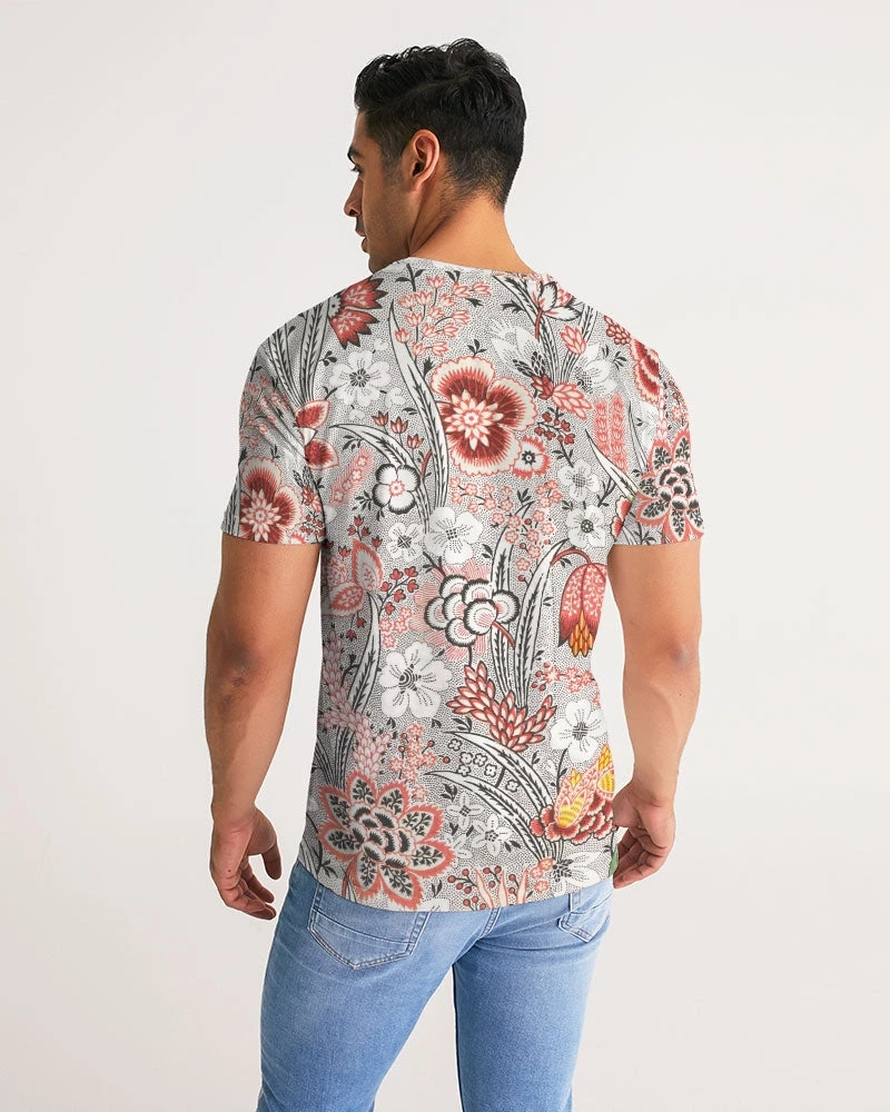 Harlow & Lloyd Blood Orange Floral Men's Tee 8 Harlow & Lloyd Blood Orange Floral Men's Tee