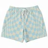 Subliminator Blue & Vanilla Check Fleece Shorts 1 Subliminator Blue & Vanilla Check Fleece Shorts