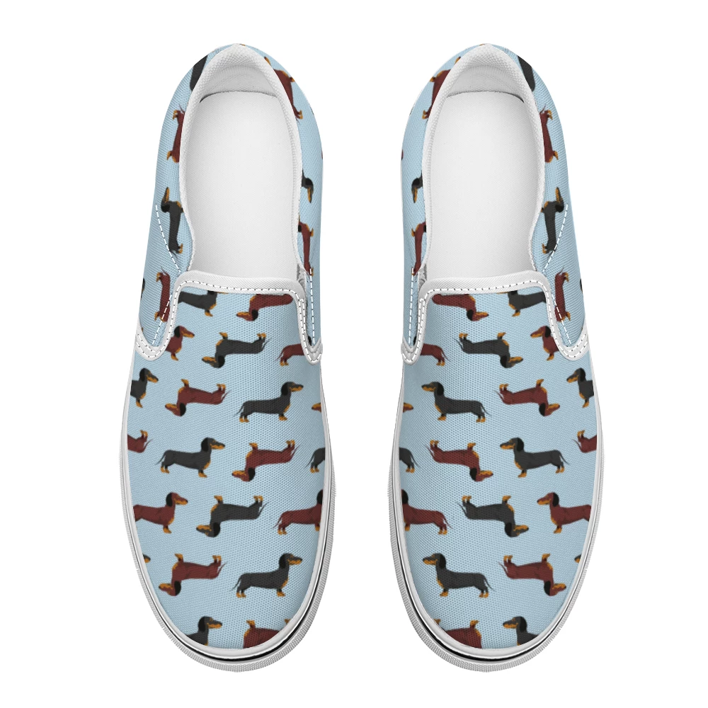 ThisNew Dachshund Blue Slip On Unisex Canvas Shoes 6 ThisNew Dachshund Blue Slip On Unisex Canvas Shoes