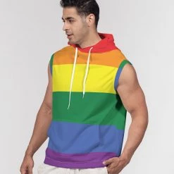 Harlow & Lloyd Hoodies Rainbow Pride Premium Heavyweight Sleeveless Hoodie 12 Harlow & Lloyd Hoodies Rainbow Pride Premium Heavyweight Sleeveless Hoodie