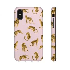 Printify Accessories Pink Leopards Tough Phone Case