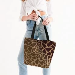 Harlow & Lloyd Giraffe Print Canvas Zip Tote Bags 9 Harlow & Lloyd Giraffe Print Canvas Zip Tote Bags