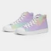 Harlow & Lloyd Lilac Mint Tie Dye Men's Hightop Canvas Shoe