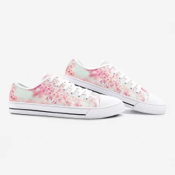 Harlow & Lloyd Cherry Blossom Low Top Canvas Shoes 7 Harlow & Lloyd Cherry Blossom Low Top Canvas Shoes
