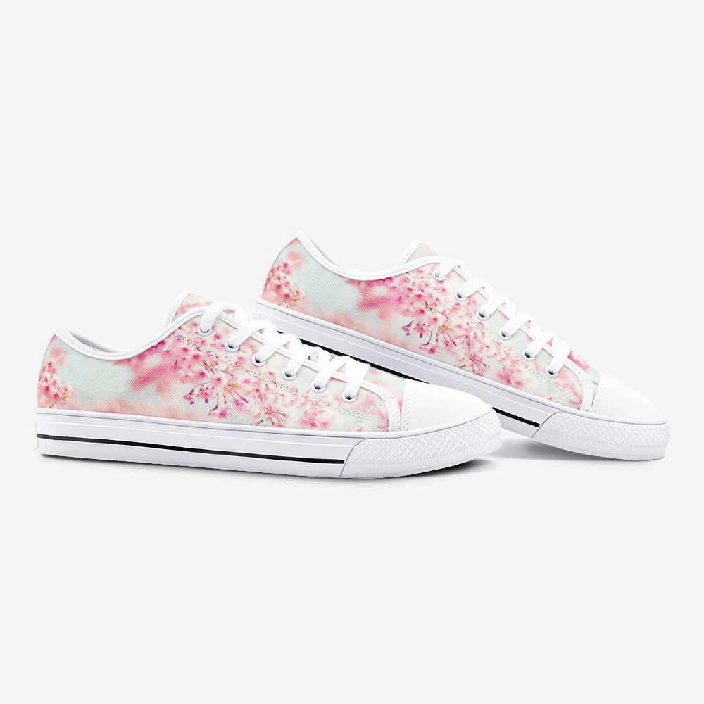 Harlow & Lloyd Cherry Blossom Low Top Canvas Shoes 5 Harlow & Lloyd Cherry Blossom Low Top Canvas Shoes