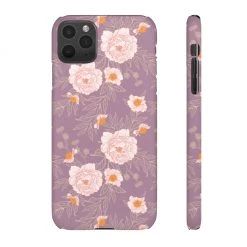 Printify Orange Peonies Floral Rose Phone Case