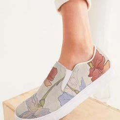 Harlow & Lloyd Shoes Iris Art Women's Slip-On Canvas Shoe