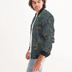 Harlow & Lloyd Jackets Peacock & Dragon Men's Bomber Jacket
