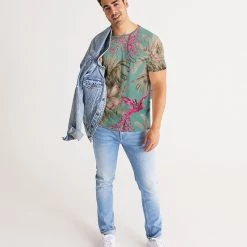 Harlow & Lloyd Vintage Bird & Tropical Palm Men's Tee