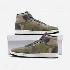 Harlow & Lloyd Woodland Camo Unisex Sneakers Shoes