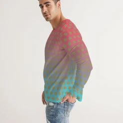 Harlow & Lloyd Heaven To Hell Polkadot Men's Long Sleeve Tee T Shirts & Tanks