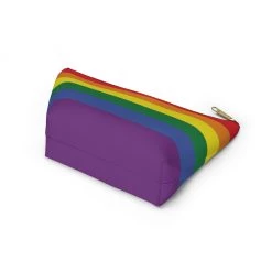 Printify Accessories Personalized Rainbow Accessory Pouch W T-bottom