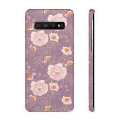 Printify Orange Peonies Floral Rose Phone Case