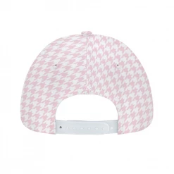 ThisNew Pale Pink Large Houndstooth Cap Accessories