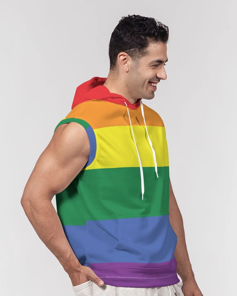 Harlow & Lloyd Hoodies Rainbow Pride Premium Heavyweight Sleeveless Hoodie 7 Harlow & Lloyd Hoodies Rainbow Pride Premium Heavyweight Sleeveless Hoodie
