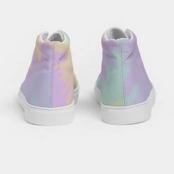 Harlow & Lloyd Lilac Mint Tie Dye Men's Hightop Canvas Shoe