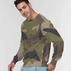 Harlow & Lloyd Woodland Camo Men's French Terry Pullover Sweatshirt Sweatshirts & Pullovers 12 Harlow & Lloyd Woodland Camo Men's French Terry Pullover Sweatshirt Sweatshirts & Pullovers